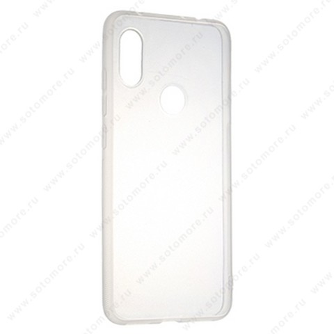 Накладка силиконовая ультра-тонкая для Xiaomi Redmi Note 6 Pro прозрачная