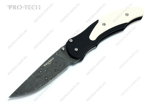 Нож Pro-Tech Custom 1851 Double Action Defiance Damascus 