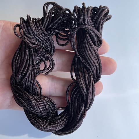 Шнур для плетения (нейлон) 1.5 мм темно-коричневый