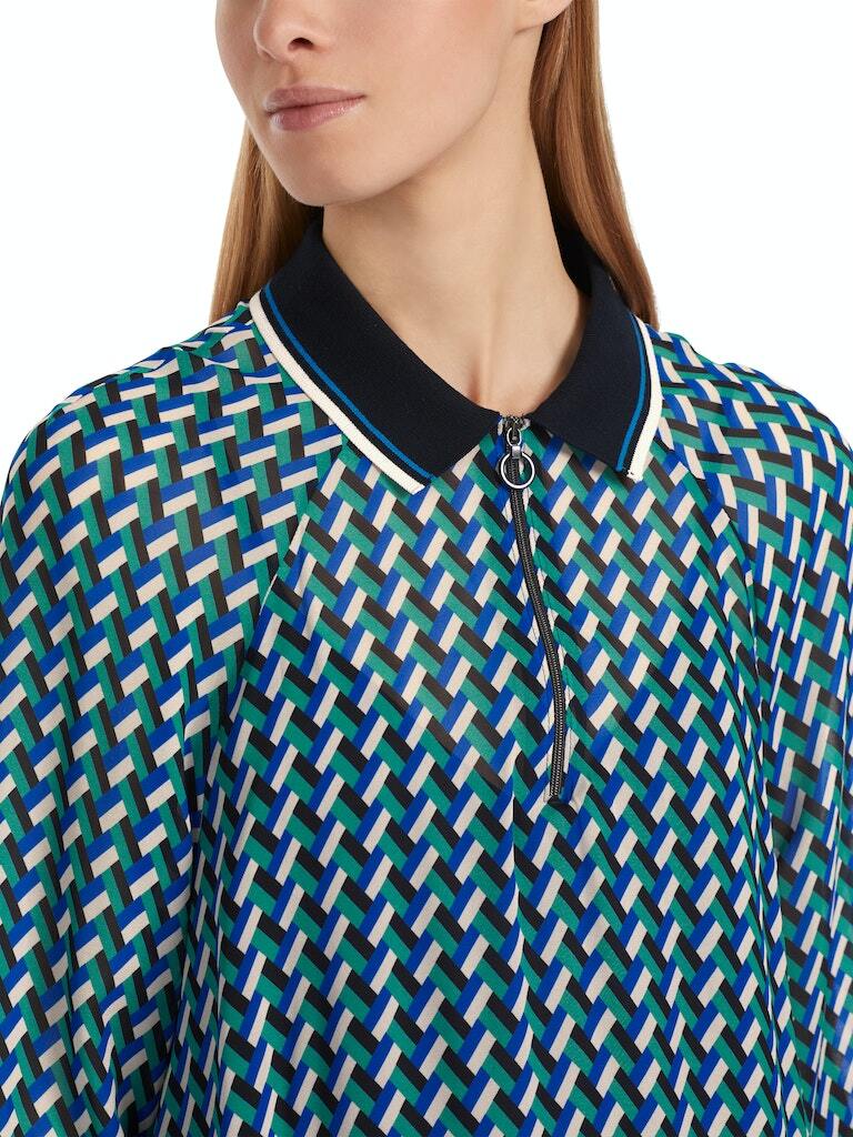 Marc Cain Sports Платье шифоновое в геометрический узор