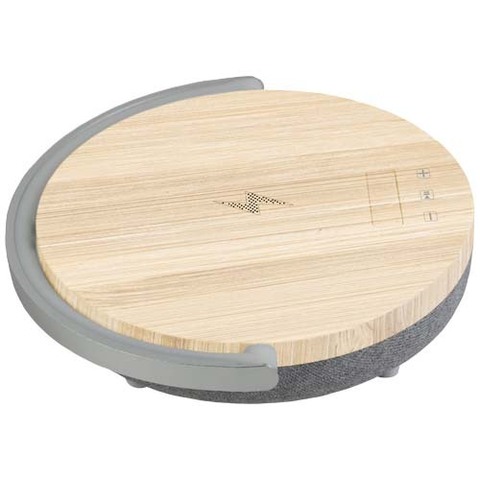 Prixton динамик Bluetooth® 4-в-1 мощностью 10 Вт со светодиодной подсветкой и базой для беспроводной зарядки