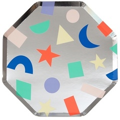 Тарелки большие "Фигуры" 8 шт.