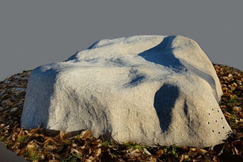 Крышка люка камень на септик ТОПАС 140x130/50 - Серый