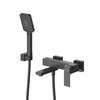 Cezares SLIDER-VD-NOP SLIDER-VD-NOP Смеситель для ванны и душа однорычажный в комплекте с ручным душем, шлангом и держателем, черный матовый
