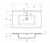 BelBagno KEP-80-GRN Столешница из керамогранита 816х468 KEP-80-GRN Granito