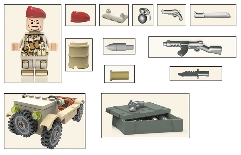 Минифигурки Военных Британская Армия Северо Африканская компания серия 152