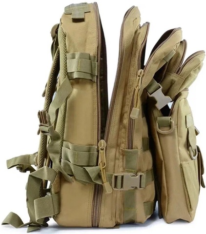 Картинка рюкзак тактический Skully Tactic RWZS04 песок - 5