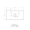 BelBagno KEP-90-GRN-W0 Столешница из керамогранита без отверстия под смеситель 916х468 KEP-90-GRN-W0 Granito