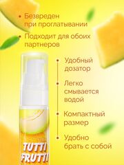 Гель-смазка Tutti-frutti со вкусом сочной дыни - 30 гр. - 
