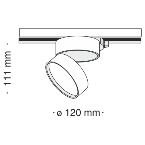 Трековый светильник Technical ONDA TR007-1-18W3K-W4K