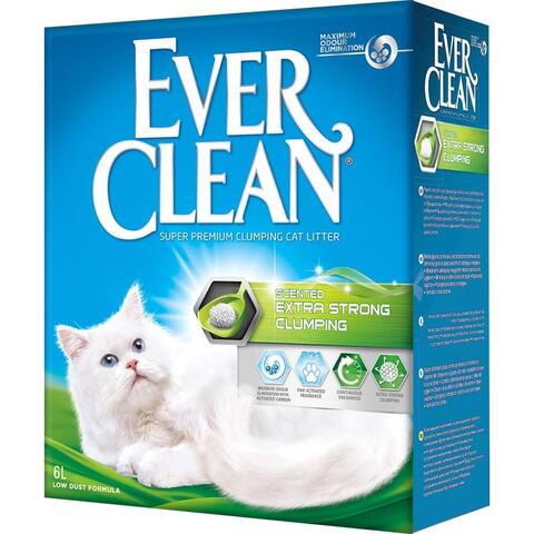 Комкующийся наполнитель Ever Clean Extra Strong Clumping Scented (Extra Strength Scented), 6 л 6 л 6 кг