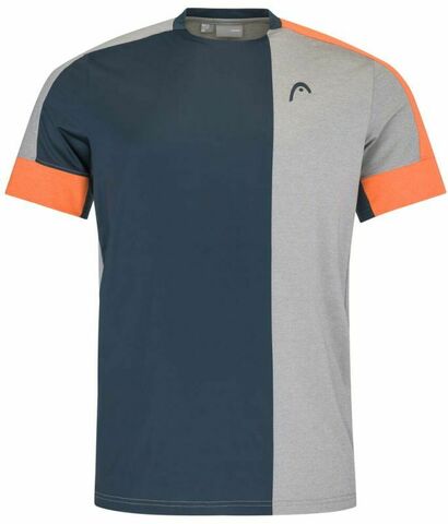 Теннисная футболка Head Padel Tech T-Shirt - grey/orange