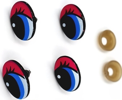 Глазки винтовые с фиксатором, 14х20 мм