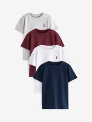 Футболка для мальчика Next T49-939, 4 шт., Серый, Синий, Белый
