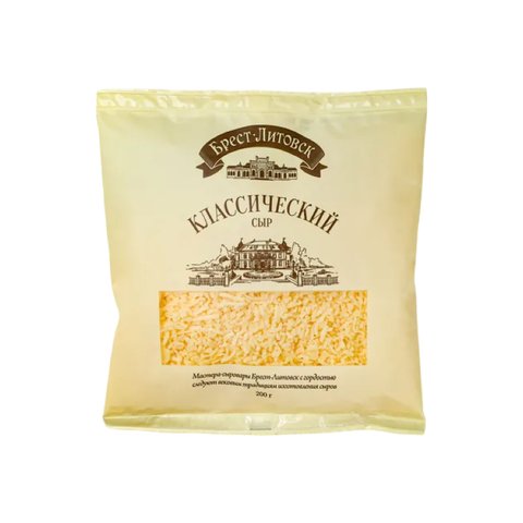 Сыр Брест-литовск класс.фасованный (тертый) 45%200гр