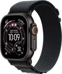 Apple Watch Ultra 3 (2025) 49mm Black Titanium Case with Black Alpine Loop Medium