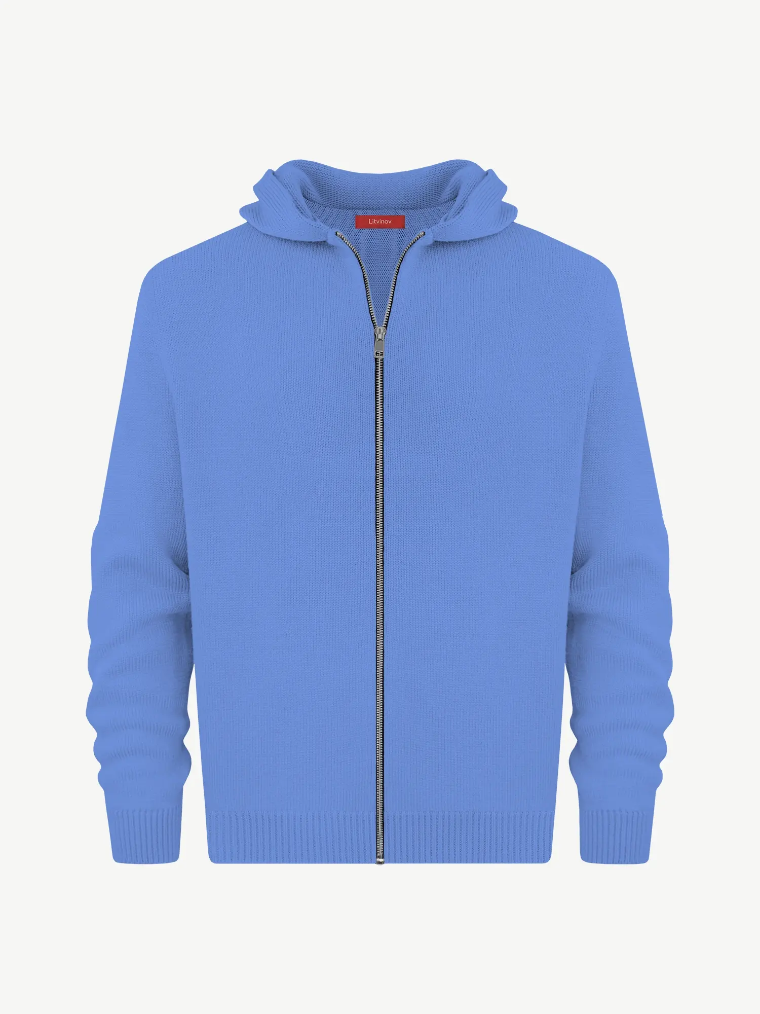 Толстовка на замке из шелка