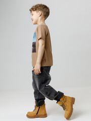 фуфайка  для мальчика  КР 302840/коричневый 1038 к584