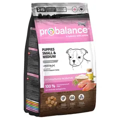 Сухой корм ProBalance Puppies Small&Medium для щенков мелких и средних пород