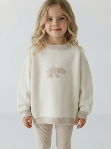 Джемпер Север из хлопка свободного кроя