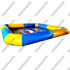 Квадратный надувной бассейн "Зебра" 6*6*0.65 м, с принт печатью на дне