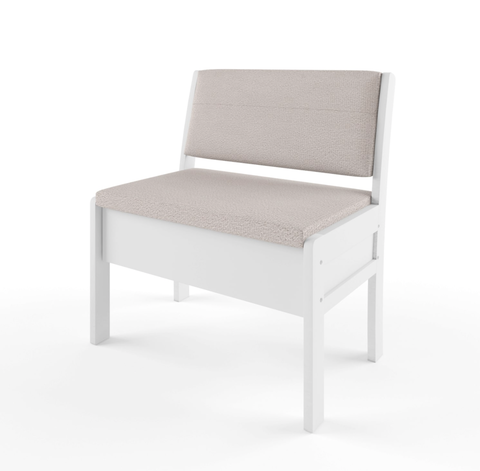 Кухонный диван Этюд облегченный прямой с ящиком 940 эмаль белая