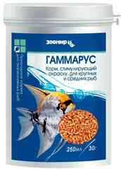 Зоомир гаммарус корм для рыб в банке 250 мл 30 гр