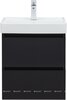 Aquanet 367324 Тумба с раковиной Вега 2.0 50 (Ирис T) 2 ящ. цв. черный (367324)