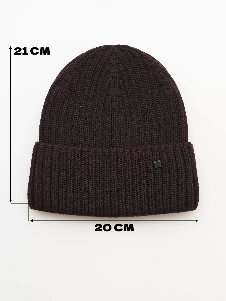 Шапка бини зимняя весенняя с флисом