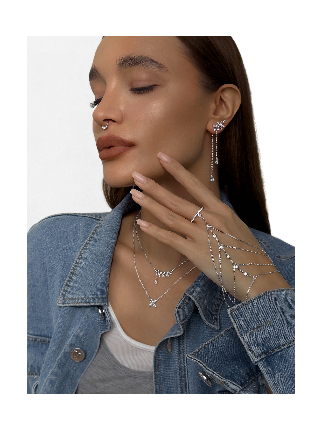 Серьги Тропический дождь