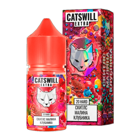 Жидкость CATSWILL EXTRA Salt 2% HARD 30 ml - Cкитлс Малина Клубника