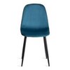 Стул Бриз/BREEZE (mod. 4724) металл черный /велюр темно-бирюзовый
