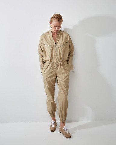 Комбинезон из хлопка Стелла Маккартни оливковый