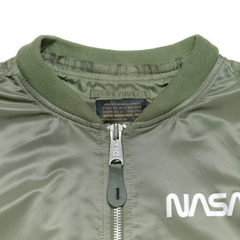 Бомбер Alpha Industries L-2B Hooded NASA II Sage Green (Зеленый)