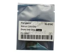 Чип драм-юнита для Konica Minolta Bizhub C250/C252 (CET) голубой, (WW), 45000 стр., CET5697