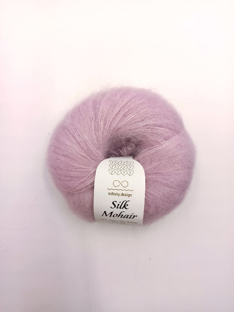 Silk Mohair кидмохер шелк розовый пудровый