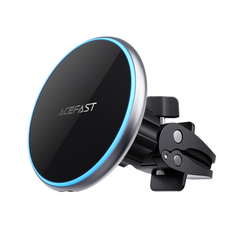 Автозарядка ACEFAST D3 magnetic wireless charging car holder с функцией беспроводной подзарядки, серебристый