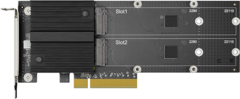 Synology M2D20 Плата адаптера M.2 SSD с двумя слотами для ускорения кэширования, 2xM.2 22110/2080, PCIe 3.0x8