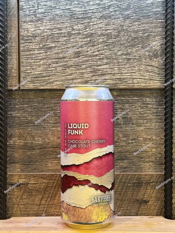 Бакунин Liquid Funk Chocolate Cherry Cake Stout 0,5 л. ж/б
