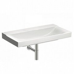 Раковина Geberit Xeno²: B=90см, T=48см, Отверстие под смеситель=Без, Перелив=Без, Белый / Специальное керамическое покрытие KeraTect фото