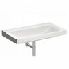 Раковина Geberit Xeno²: B=90см, T=48см, Отверстие под смеситель=Без, Перелив=Без, Белый / Специальное керамическое покрытие KeraTect