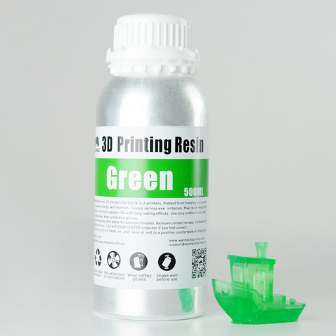 Фотополимер Wanhao, зелёный (500 мл)