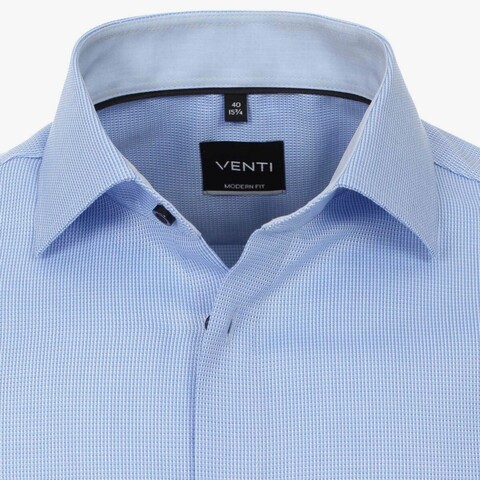 Рубашка Venti Modern Fit 603447800-100 голубая короткий рукав