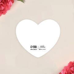 Мини открытка/валентинка «Любовь» (шрифт, 7 х 6 см)