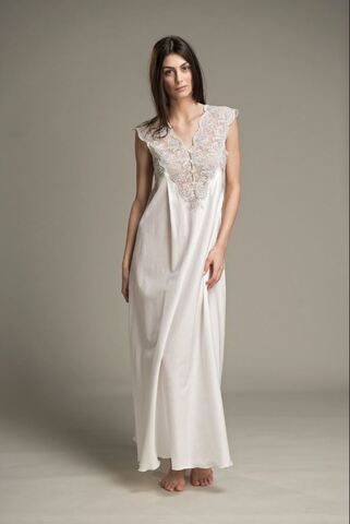 Ночная сорочка Flora Lastraioli Freya 5017 off white белая