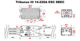 ESC регулятор мотора Scorpion Tribunus III 14-220A 4-14S SBEC