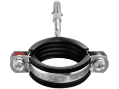 ЗУБР 1 1/2?, цинк, 1 шт, трубный хомут с сантехнической шпилькой и дюбелем (37866-47-52)