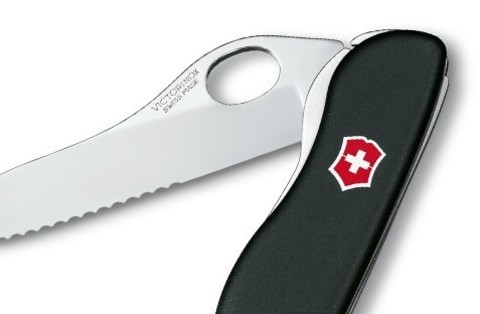 Нож складной Victorinox Sentinel One Hand, 111 mm Black (0.8413.MW3)