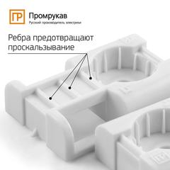Площадка под стяжку для прямого монтажа белая (100шт/1500шт уп/кор) Промрукав