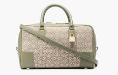Сумка Loewe Amazona 28 Jacquard Tote Bag "Olive Beige"